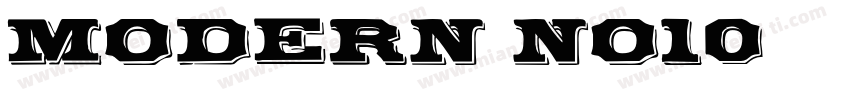 Modern No10字体转换